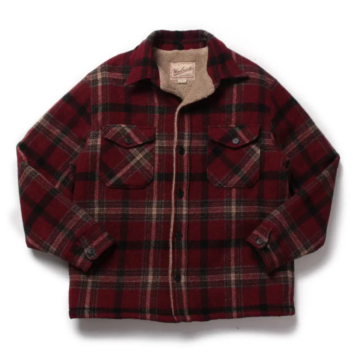 Woolrich Pocket Tartan Check Wool Jacket